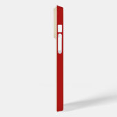 Retro  verticale strepen in rood Case-Mate iPhone case (Achterkant / Links)