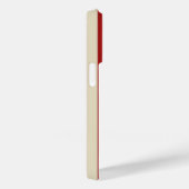 Retro  verticale strepen in rood Case-Mate iPhone case (Achterkant / Rechts)