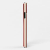 Retro verticale strepen in rood Case-Mate iPhone case (Achterkant/rechts)