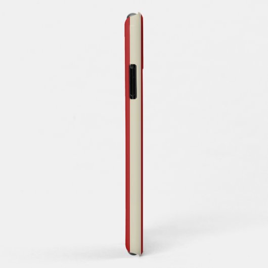 Retro verticale strepen in rood Case-Mate iPhone case (Achterkant/rechts)