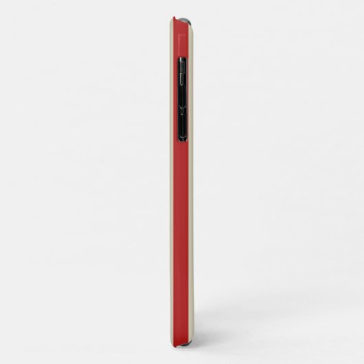 Retro verticale strepen in rood Case-Mate iPhone case (Achterkant/links)