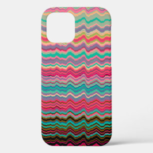 Retro vervormde lijnen patroon Hoesje-Mate iPhone Case-Mate iPhone Case