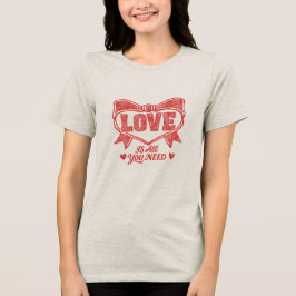 Retro Vervuild Liefde Is Alles Wat Je Nodig Hebt V Tri-Blend Shirt