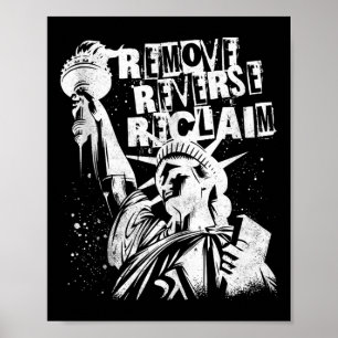 Retro Verwijder Reverse Reclaim Freedom Protest Ra Poster