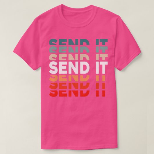 Retro VERZENDEN IT T-shirt (Design voorkant)