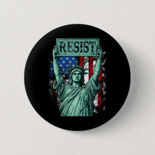 Retro verzet tegen mijn president Anti-trump  Ronde Button 5,7 Cm
