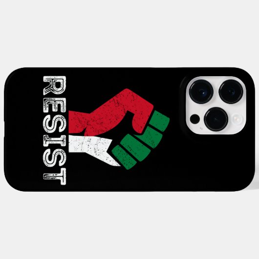 Retro Verzet tegen Palestijnse vuistvlag Vrijheid Case-Mate iPhone Case (Achterkant (horizontaal))