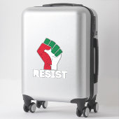 Retro Verzet tegen Palestijnse vuistvlag Vrijheid Sticker (Koffer)