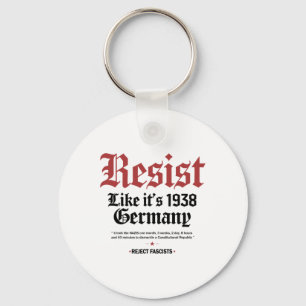Retro verzet zich net als het Duitsland van 1938 Sleutelhanger