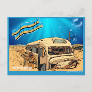 Retro Verzonken Huizen Briefkaart