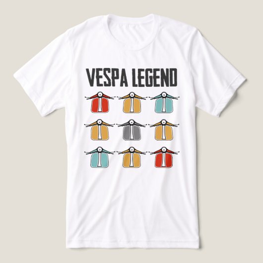 Retro Vespa Club Tri-Blend Shirt (Design voorkant)