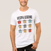Retro Vespa Club Tri-Blend Shirt (Voorkant)