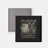 Retro-veteranen tegen Trump-protest Magneet (Voorkant / Achterkant)