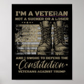 Retro-veteranen tegen Trump-protest Poster (Voorkant)