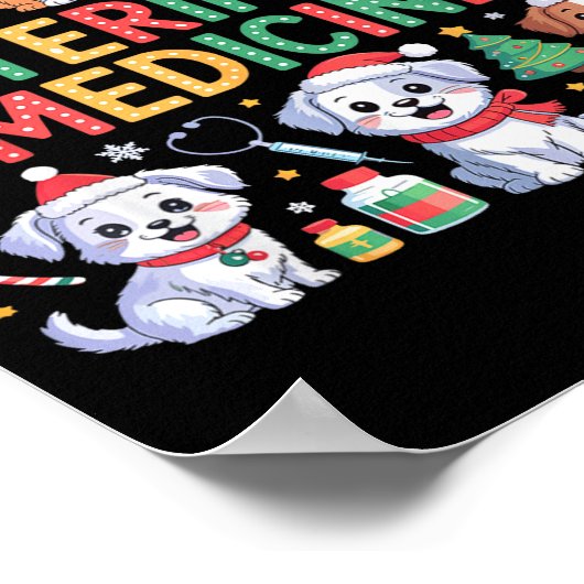 Retro Veterinary Medicine Vet Tech Cat Dog Lover C Poster (Hoek)