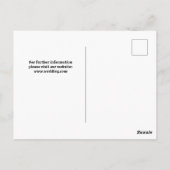 Retro Vetgedrukte Foto Bruiloft Bewaar De Datum Briefkaart (Achterkant)