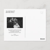 Retro Vetgedrukte Typografie Hart Bedankt voor Huw Briefkaart (Achterkant)