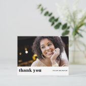 Retro Vetgedrukte Typografie Zwarte Diploma Uitnod Briefkaart (Staand voorkant)