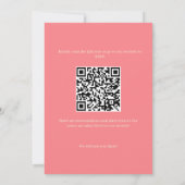 Retro Vette Boog QR Code Bruiloft Uitnodiging (Achterkant)