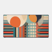 Retro Vette Cirkels en Strepen 4 van 6 Bureaumat (Voorkant)