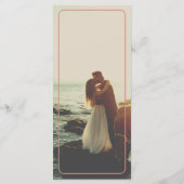 Retro Vette Typografie Heldere Foto Bruiloft Menu (Achterkant)