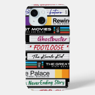 Retro VHS 80-films iPhone 15 Case