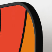 Retro VHS Cirkel Streep met Naam Pickleball Paddle (Links Detail)
