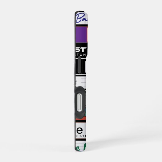 Retro VHS-filmontwerp iPhone 16 Hoesje (Rechterkant)