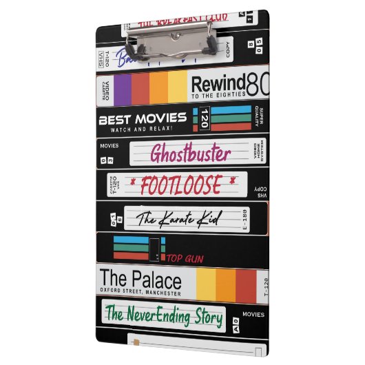 Retro VHS-filmontwerp Klembord (Links)