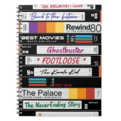 Retro VHS-filmontwerp Notitieboek (Voorkant)