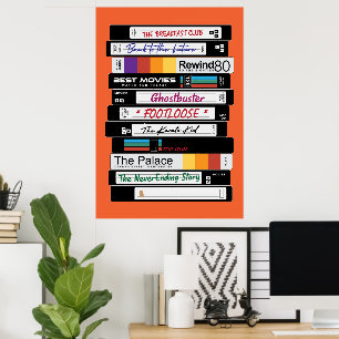 Retro VHS-filmontwerp Poster