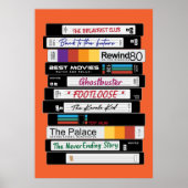 Retro VHS-filmontwerp Poster (Voorkant)