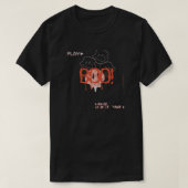 Retro VHS Ghosts: BOO! Halloween T-shirt (Design voorkant)