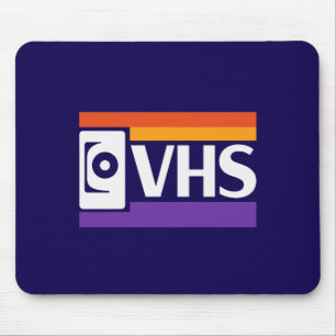 Retro VHS Logo Bureaumat Vintage 80s 90s Muismat