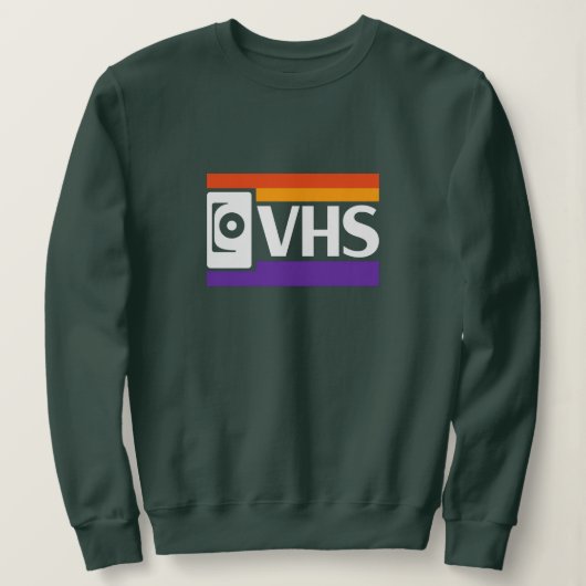 Retro VHS Logo Trui | Vintage 80s 90s (Design voorkant)