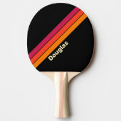 Retro VHS Strepen met Naam Tafeltennisbatje (Voorkant)