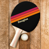Retro VHS Strepen met Naam Tafeltennisbatje