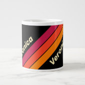 Retro VHS Stripes met Naam Grote Koffiekop (Voorkant)