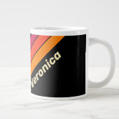 Retro VHS Stripes met Naam Grote Koffiekop (Rechts)