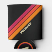 Retro VHS Stripes with Name Blikjeskoeler (Achterkant)