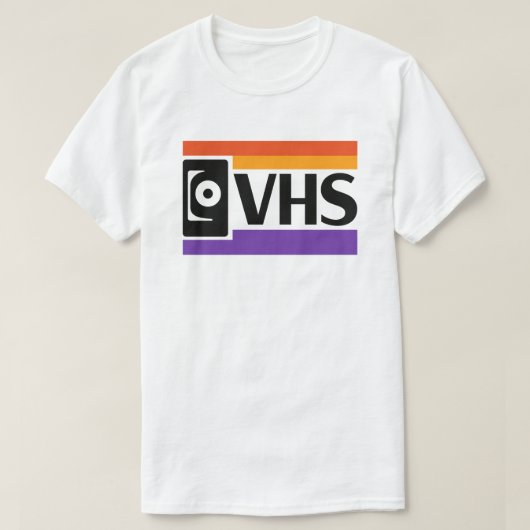 Retro VHS Symbool T-shirt | 80s 90s nostalgie  (Design voorkant)
