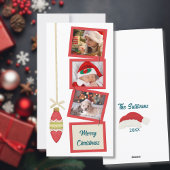 Retro Vibe 3 foto wit Feestdagenkaart