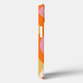 Retro Vibe 60s Roze Oranje Abstract Case-Mate iPhone Case (Achterkant / Rechts)