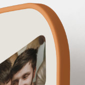 Retro Vibe 'Beste vader ooit' 3 Fotocollage Pickleball Paddle (Links Detail)