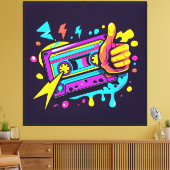 Retro Vibe Canvas Afdruk (Insitu (Woonkamer))