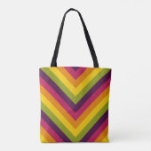 Retro Vibe Chevron Tote Bag (Achterkant)