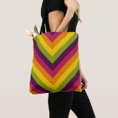Retro Vibe Chevron Tote Bag (Dichtbij)