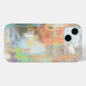 Retro vibe, geel, perzik, taupe, grijs, cyaan schi Case-Mate iPhone case (Achterkant (horizontaal))
