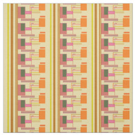 Retro Vibe geometrisch type patroon (elke kleur!) Stof
