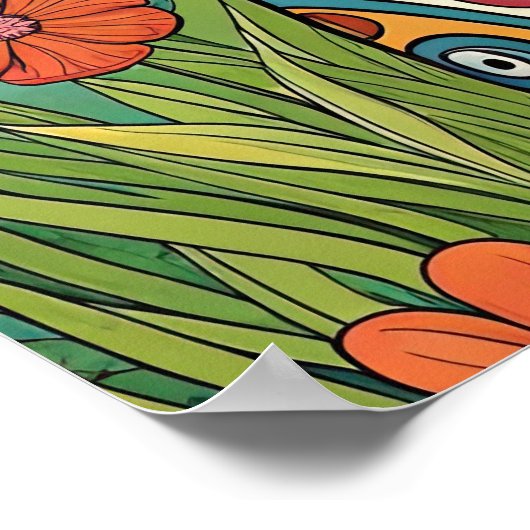 Retro Vibe Road Trip Poster (Hoek)